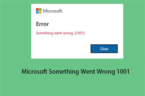 How to Fix Microsoft Something Went Wrong 1001 on Windows .